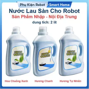 Nước Lau Sàn Nhà Cao Cấp Cho Robot Hút Bụi Lau Nhà Mùi Hoa Chuông Xanh, Hoa Chanh & Hương Tự Nhiên, Hàng Nội Địa Trung