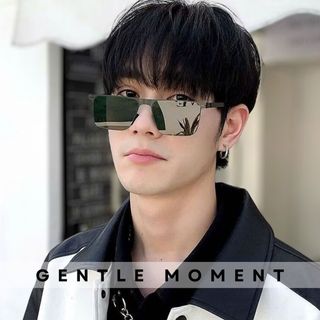 Kính râm gọng vuông GENTLE MOMENT thời trang nam nữ chống tia UV chống chói chống nắng phong cách ngầu GMM639