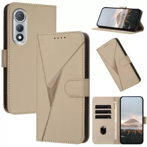 Ốp Lưng Cho Tecno Pova Curve Dập Nổi Thiết Kế Tam Giác Thẻ Da Solots Mềm TPU Dây Đeo Tay Chống Rơi Vỏ Điện Thoại