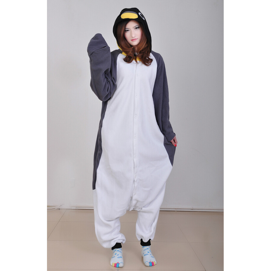 🔥 Đồ ngủ động vật dài tay 🔥 có hàng sẵn 2026 Bộ đồ onesies mặc nhà ấm áp Bộ áo liền quần Halloween cho gia đình thiết kế thú penguin