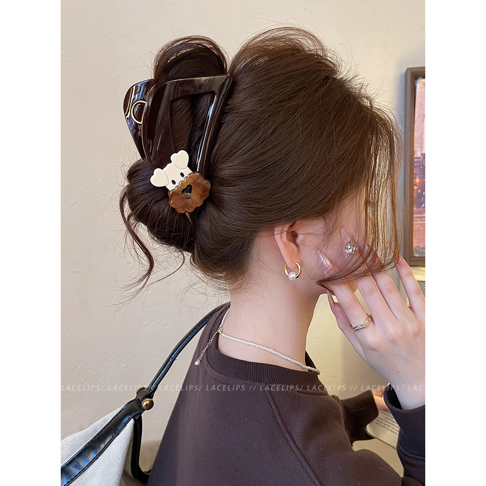 Kẹp tóc hình chó con tam giác - Phong cách mới, đáng yêu cho nữ
