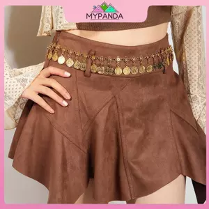 MYPANDA Thắt lưng khiêu vũ chất lượng cao phong cách dân tộc, bụng điều chỉnh dây vàng - Phụ kiện thời trang