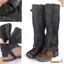 Cắm Trại Gaiters Thoáng Khí Màu Đen, Chống Thấm Nước Cho Đi Bộ Và Leo Núi