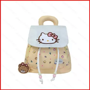 GC2 Sanrio HELLO KITTY Ba lô dành cho học sinh Công suất lớn In nhẹ Túi đi học nữ dễ thương CG2