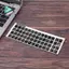 Chữ Trắng Tiếng Ả Rập Miếng Dán Bàn Phím Tiếng Anh Decal Đen Cho Laptop PC