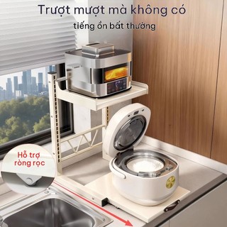 Giàn để Bếp Lò Vi Sóng Kéo Ra được Kệ Lưu Trữ Dụng Cụ Nhà Bếp điều Chỉnh Kệ để Gia Vị Trên Bàn