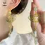 Bông Tai Acrylic Vintage Quạt Hình - Phong Cách Thời Trang và Dân Tộc cho Nữ