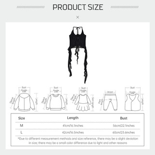 VM-Nữ Hoa Treo Cổ Không Tay Tank Top Giảm Béo Không Đều Ruffle Edge Top
