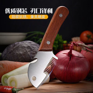 Tay cầm gỗ cắt nhỏ đa năng cho nhà bếp, dụng cụ mở chai, máy hủy hành, cắt rau củ