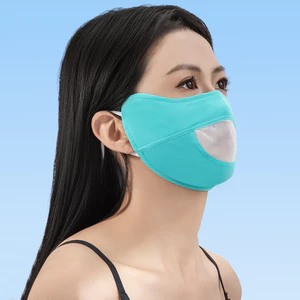 UPF50 + Mặt nạ chống nắng Làm mát bằng lụa băng thoáng khí để câu cá