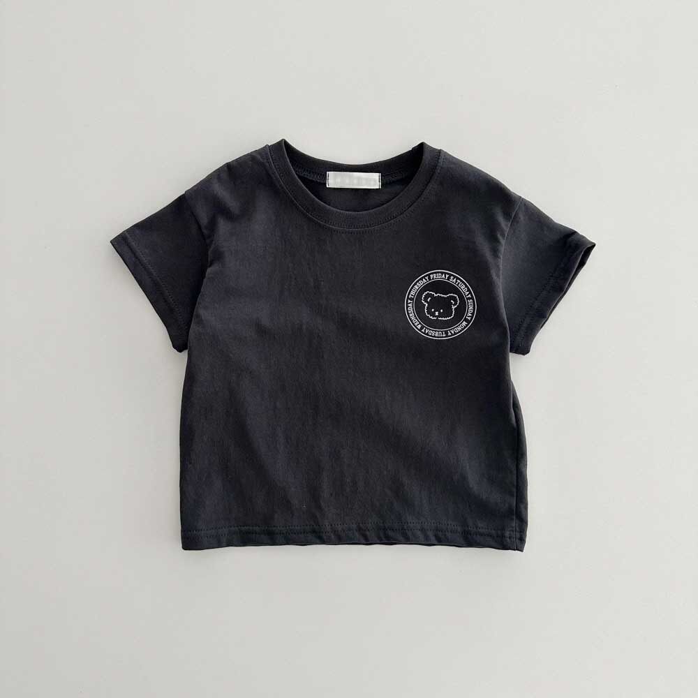 Áo Thun Trẻ Em Áo Phông Trẻ Em Friday Họa Tiết Gấu Koala Con Dấu Tròn Cotton Mềm Mịn Unisex 6M-5T - NUGGAP