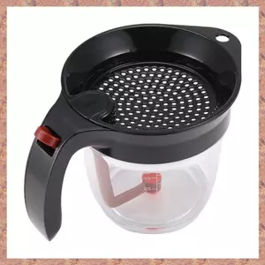 Dụng cụ nhà bếp Dụng cụ tách mỡ có bộ tách mỡ giải phóng dưới cùng với bộ lọc Bộ lọc dầu cặn súp riêng biệt (R F C V)