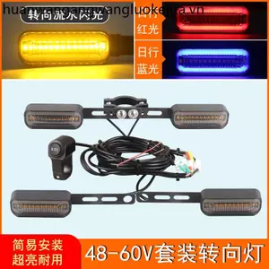 Xe Điện Xe Máy Bật Tín Hiệu 12v48v60v Chạy Nước Nhấp Nháy Đèn led Emma Yadi Phía Trước Phía Sau Bật Bộ Đèn