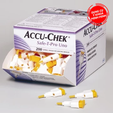 ✅ Kim Lấy Máu Không Đau Accu Chek Safe T Pro Uno | Hộp 200 kim