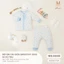 Bộ Dài Tay Cài Giữa Sơ sinh [Mềm, mịn, mát có dãn và thấm hút tốt] (D25SCT04) TẶNG MŨ KÈM BAO CHÂN, TAY HOẶC YẾM