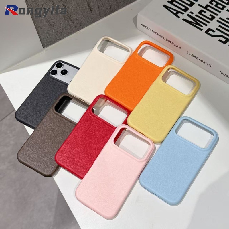 Ốp Điện Thoại Da PU Vải Louche Đơn Giản Cho Redmi Note 14 13 Pro K90 Pro Max K80 K70 Ultra Pro 5G 4G Màu Kẹo Cảm Giác Da Vỏ Mềm Mờ Dễ Thương Chống Sốc
