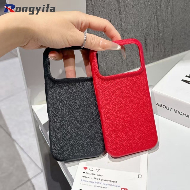 Ốp Điện Thoại Da PU Vải Louche Đơn Giản Cho Redmi Note 14 13 Pro K90 Pro Max K80 K70 Ultra Pro 5G 4G Màu Kẹo Cảm Giác Da Vỏ Mềm Mờ Dễ Thương Chống Sốc