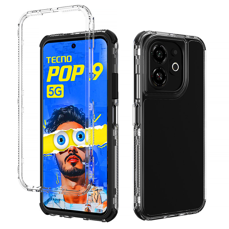 Dành Cho Infinix Smart 9 8 7 10 X6532 X6525 X6525D X6525B X6515 X6725 Ốp Lưng Trong Suốt Ốp Lưng Khung Trước Acrylic Silicon Cứng Chống Sốc