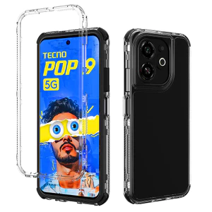 Dành Cho Infinix Smart 9 8 7 10 X6532 X6525 X6525D X6525B X6515 X6725 Ốp Lưng Trong Suốt Ốp Lưng Khung Trước Acrylic Silicon Cứng Chống Sốc