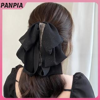 Nơ Tóc Kim Cương Giả Đen Ba Lớp PNPIA - Thiết Kế Thanh Lịch và Ngọt Ngào