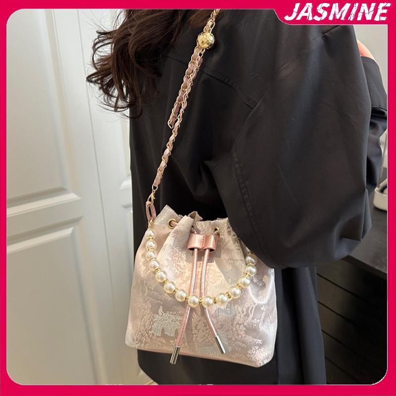 JASMINE 2025 Mới Phong Cách Trung Hoa Thêu Mỹ Nữ Túi Xách Thời Trang Đeo Vai Đeo Ngang Đảng Hàng Ngày Tote Túi Xách Nữ JASMINE