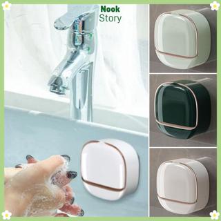 [Giao hàng từ Việt Nam] Đĩa xà phòng NOOKSTORY, hộp đựng xà phòng treo tường chống nước, nắp lật có hộp thoát nước