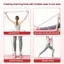 Dây co giãn khiêu vũ GUSTAVA, Đai co giãn Yoga kỹ thuật số, Dây đeo kéo Yoga 10 / 12 lưới có thể điều chỉnh di động cho Yoga Dụng cụ tập thể dục khiêu vũ Latin