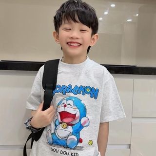[AFF - DOU DOU KID] AP66DR DOREMON Áo Phông Trẻ em,Chất Vải Hữu Cơ 14-48kg