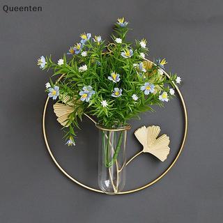 Queenten Ginkgo Biloba Với Ống Kiểm Tra Trang Trí Tường Mặt Dây Chuyền Cây Thủy Canh Bình Nhà QT