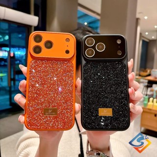 Sang Trọng Lấp Lánh Kim Cương Đổi Thành 17 Thiết Kế Ốp Lưng Điện Thoại IPhone 17 Pro Max 13 14 15 16 Pro Max Bảo Vệ Ống Kính Vỏ Cứng Chống Sốc