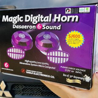 Còi NGÂN HÀN QUỐC loại 3 bài và 6 bài dùng cho ô tô điện 12v,24v