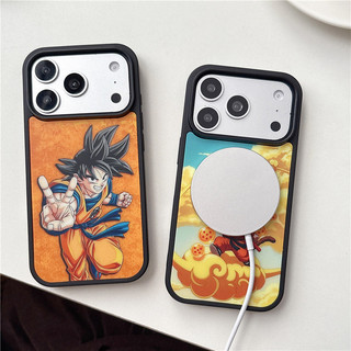 Anime Hoạt Hình Dragon Ball Goku Từ Tính Ốp Lưng Điện Thoại iPhone 17 16 15 14 12 11 13 Pro Max 17p Cover