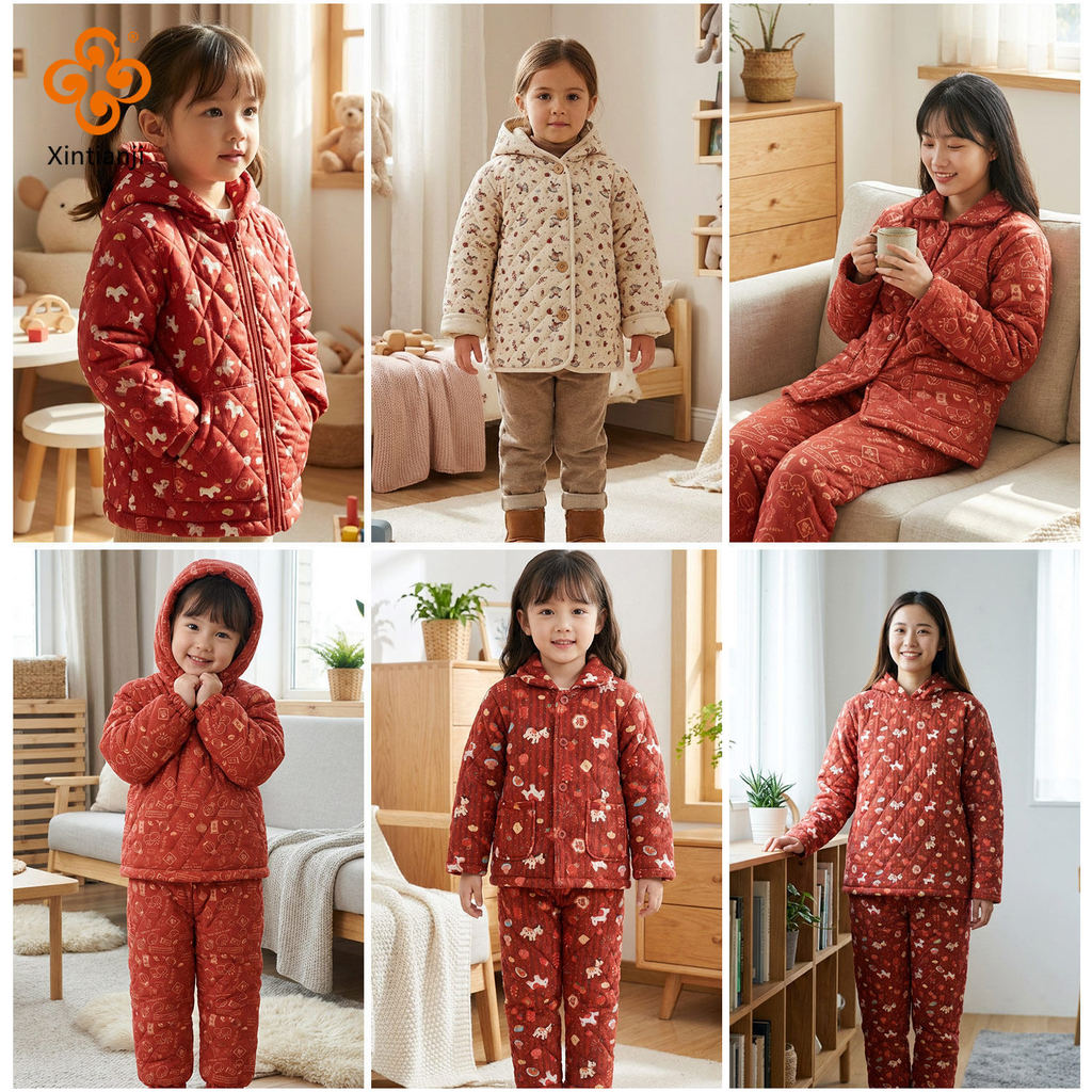 Áo khoác kiểu dáng Trung Hoa, vải len họa tiết ngựa cho dịp Tết, lót bông dày mềm mại TJ2062
