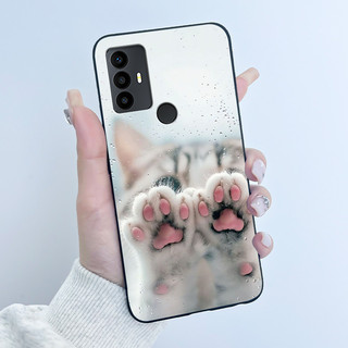 Ốp lưng mềm TPU đen, thẩm mỹ, sang trọng, dễ thương cho bé trai bé gái, tương thích TCL 305/306/30 SE/30E