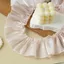 NKSFX Satin Ruy Băng Viền, Sợi Sáng Bóng Xếp Ly Ren Viền, DIY Viền Xù Rộng 7cm Viền Trang Trí Đầm