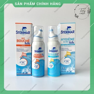 [Hàng Pháp] Xịt muối biển Sterimar cá heo vàng, cá heo cam chai 100ml nội địa Pháp