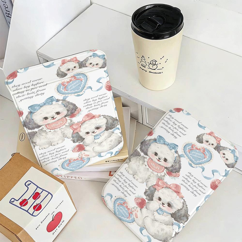 Chú chó con dễ thương Gương gấp du lịch dễ mang đi