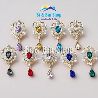Center Giọt Nước Viền Xoàn Làm Cài Áo, Trang Trí Sash, Trang Trí Vương Miện, Đính Kết Trang Phục Thời Trang - SASH101