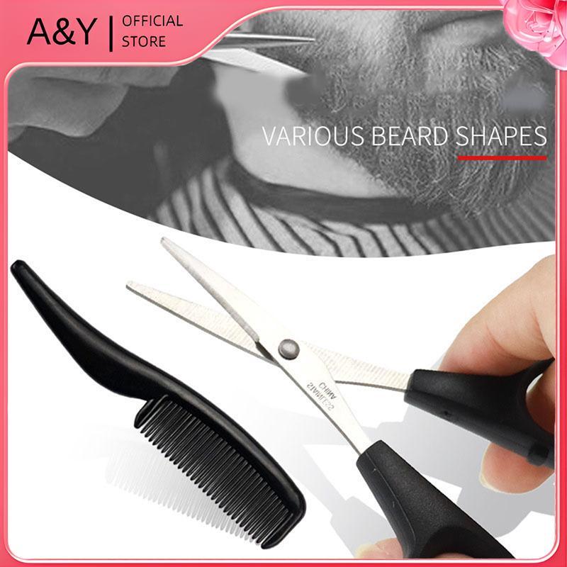 A & Y Nam Râu ria mép Mũi Kéo Tai Cắt Bộ Kéo Râu Mini Gia Đình.