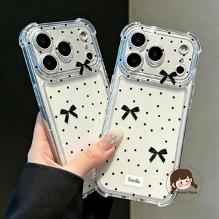 Ins Style Bow Tie Ốp Điện Thoại Trong Suốt Cho Google Pixel 10 Pro XL 9A 9 Pro XL 8A 8 7 Pro 7A 6 Pro 6A 5 5A 4 XL 4A 3 3A XL 4G 5G Vỏ Sang Trọng Đơn Giản Chống Rơi Ốp lưng mềm