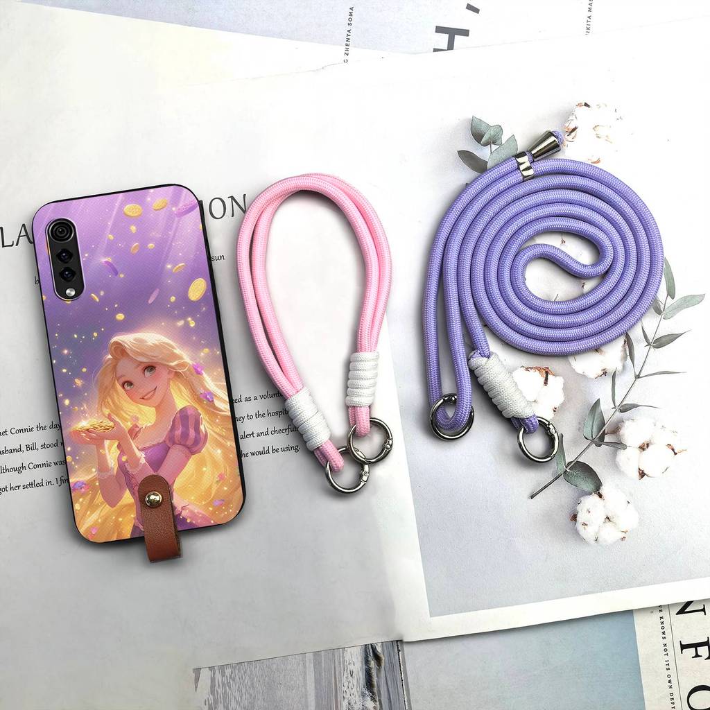 Ốp Điện Thoại LG Velvet 4G/5G silicon mềm, bảo vệ dây, vòng cổ, thiết kế hoạt hình dễ thương, đeo ngang, vỏ mềm hình chữ thập graffiti