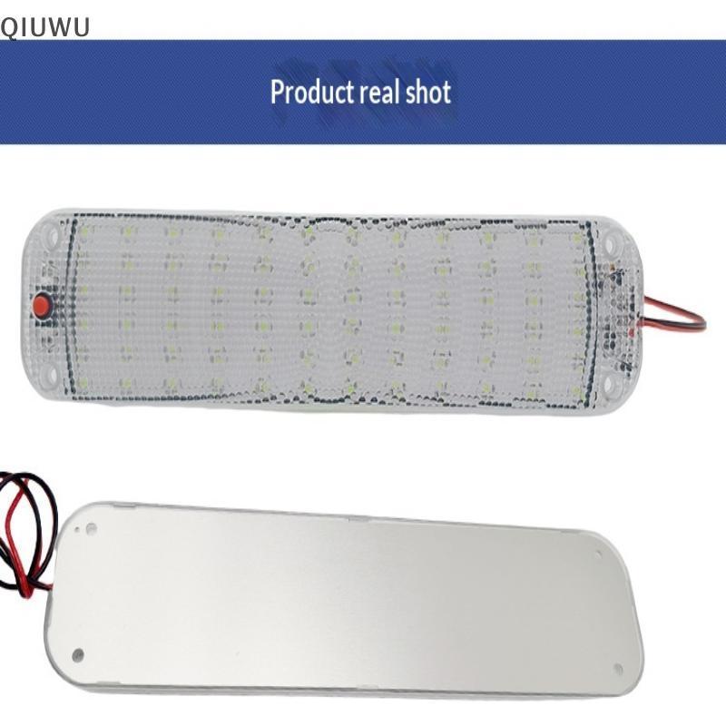 QIUWU 12V-80V Nội Thất Ô Tô Thanh Đèn Led Ống Đèn Trắng Cho Xe Tải Van Tru RV Camper Thuyền Đèn Trần Ô Tô Trong Nhà.
