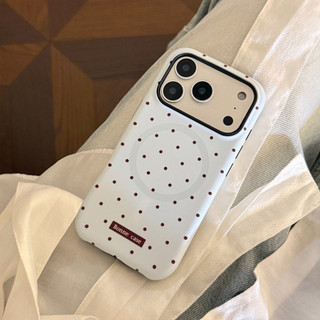 [Sheren] Vỏ điện thoại hình chú chó con chấm bi màu xanh sữa Thích hợp cho i17 16 15 14 13 12 11 pro max Vỏ bảo vệ chống sốc