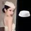 Mũ Nồi Cổ Điển Phong Cách Tiếp Viên Hàng Không - Bla Flat Top Hat