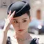 Mũ Nồi Cổ Điển Phong Cách Tiếp Viên Hàng Không - Bla Flat Top Hat