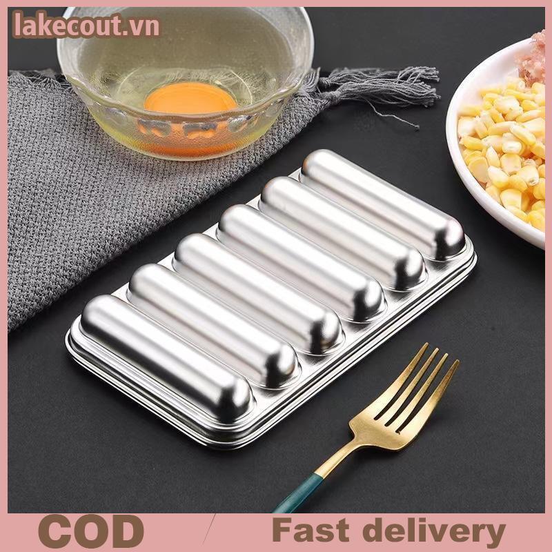 Lat 304 Thép Không Gỉ Xúc Xích Khuôn 6 Trong 1 Dụng Cụ Nhà Bếp Cho DIY Hot Dogs Handmade Ham Xúc Xích Làm Và Làm Lạnh Linh cẩu
