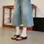Giày Sandal Cao Gót TT Sang Trọng Flip-Flops 2026 Giày Nữ Mới Nêm Gót Giày Sandal Mùa Hè