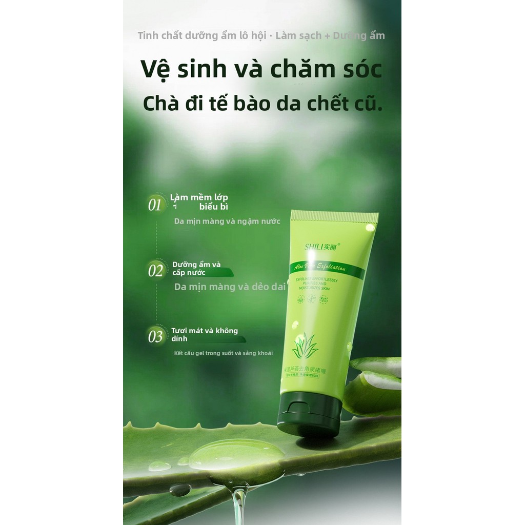 Gel Tẩy Tế Bào Chết Nha Đam Chính Thái - Dùng Cho Mặt & Toàn Thân, Làm Sạch Sâu, Cho Da Mịn Màng