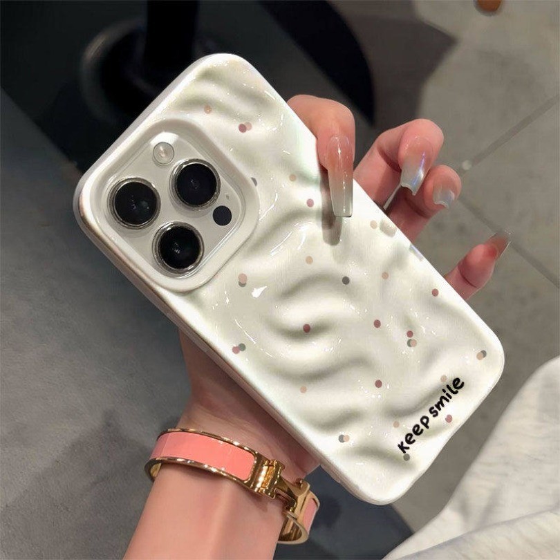 Ốp điện thoại mềm họa tiết sóng màu hồng gợn sóng cổ điển cho OPPO A57 A77 A77S A58 A60 A74 A95 A7 AX7 A5S AX5S A12 A93 Reno 4F 4 6 Lite F17 Pro F19 F19S Vỏ chống sốc