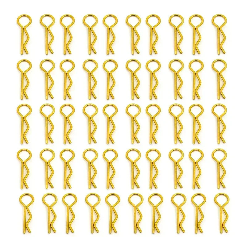 Bộ 50 RC Phụ Kiện Xe Hơi 1 / 10 Ô Tô Vỏ Thân Kẹp Chân Nhà Ở Chốt R Khóa Cố Định Cho 1: 10 Xe Bánh Xích Buggy Drift Mô Hình Ô Tô